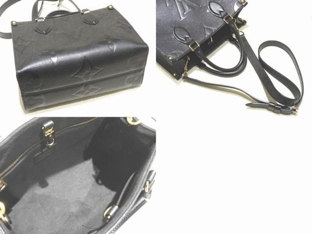 Louis Vuitton Monogram Noir OnTheGo Black Empreinte handbag Black Giant Black